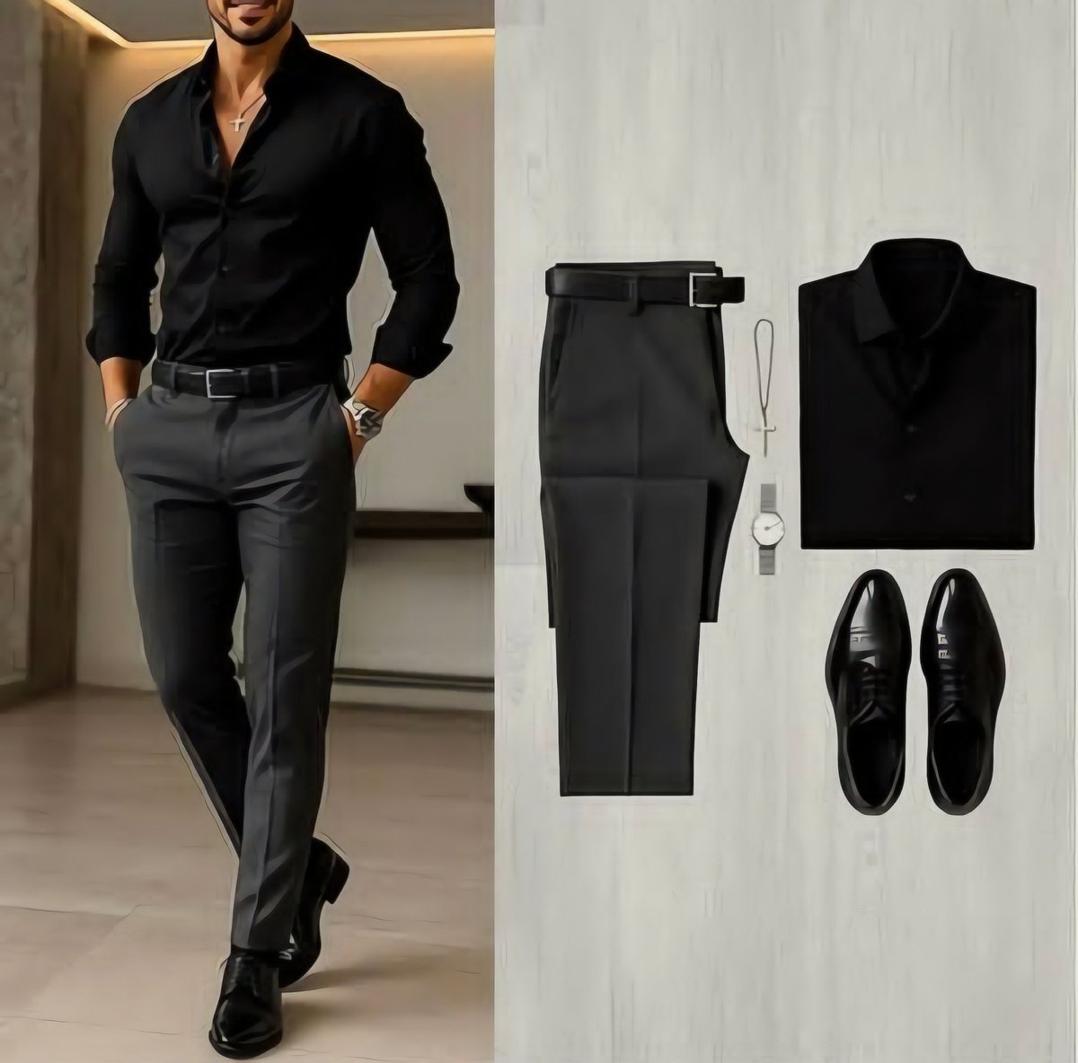 MenStyle_61's tweet photo. 8 Rich-Looking Outfits You Need to Try:

1. https://t.co/ANl5qT5eg0