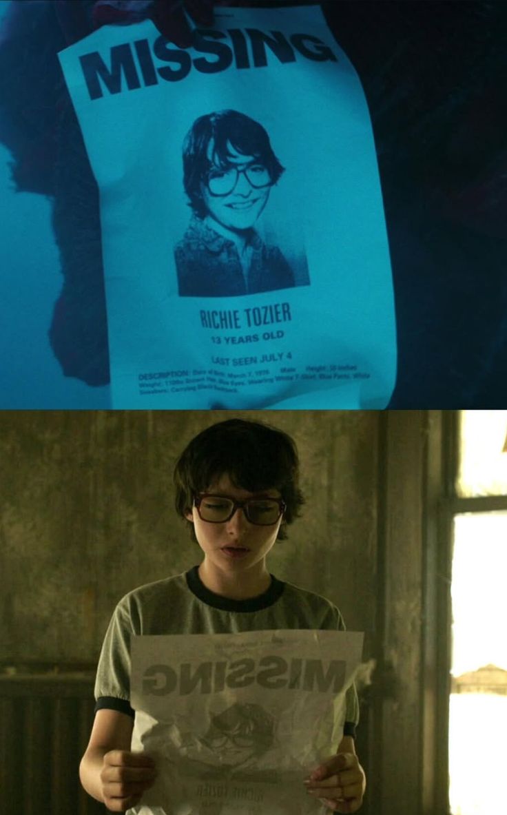 Sou fascinado pelo fato de que o pennywise criou o cartaz de desaparecido de Richie tozier para mostrar pra sua futura mãe e amassa ele após isso em 1962 e 27 anos depois o filho acha o mesmo cartaz amassado...

 O paradoxo de pennywise !🎈⏳