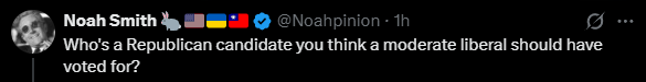 TheTookSide's tweet photo. @Clarksterh @Noahpinion he in fact did not ask for "reasonable votes" and you are backtracking on your "answer"... https://t.co/p92DcTqJNk