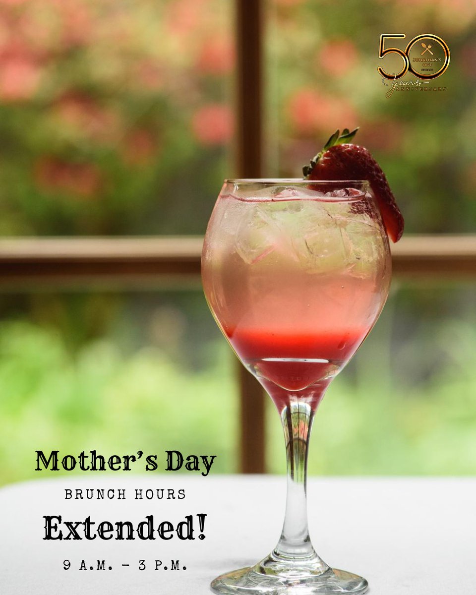 JonathansOgt's tweet photo. 🥂 Brunch plans just got easier.

We’ve extended our Mother's Day Brunch Buffet hours — now serving from 9 AM–3 PM!

Sleep in, order another cocktail, and make brunch last a little longer at Jonathan’s Ogunquit. 🍓✨ https://t.co/VCQpmevdrN