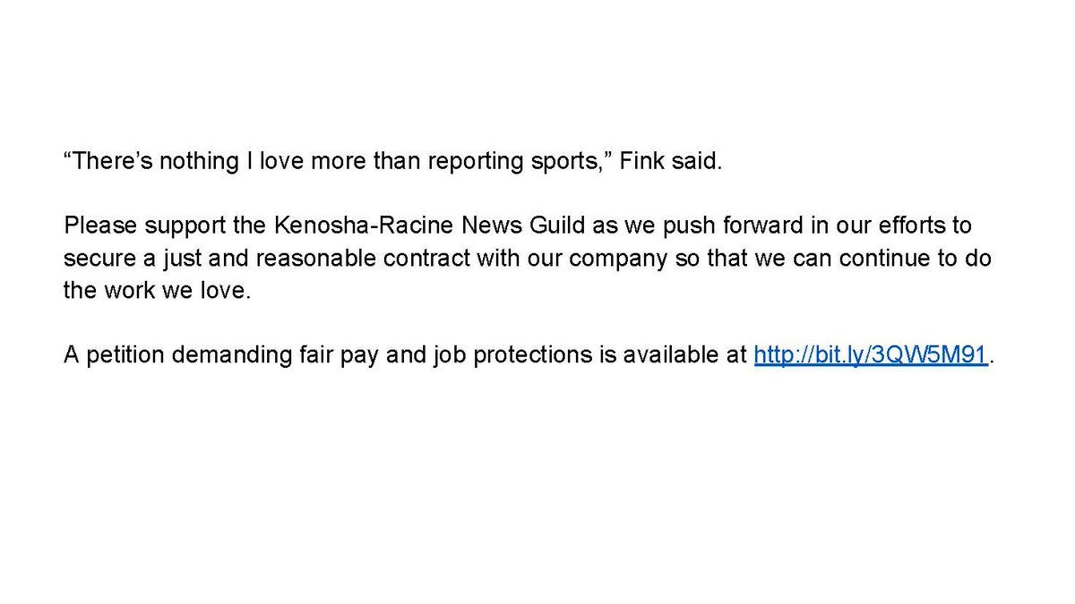 Kenosha-Racine News Guild tweet media