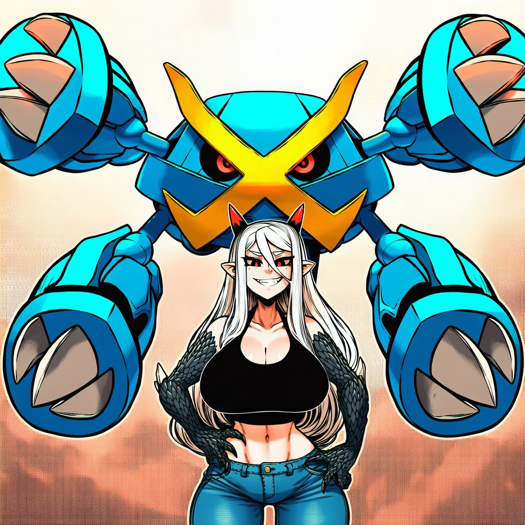 MSilverend's tweet photo. Since I’m apparently sharing what my favorite Pokemon are, have another!

Metagross.

I love the design so much!
How’s it basically a megazord of beldums.

Oh and last exams are done!
Summer freedom at last! https://t.co/288Iywdq0P
