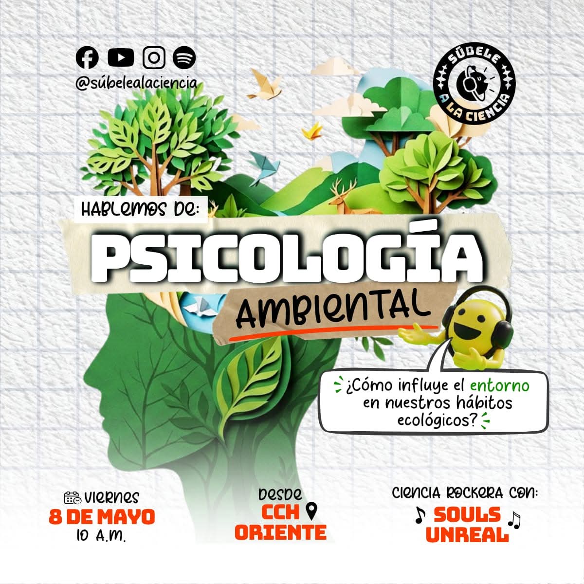 La conciencia ambiental y la ciencia se conectan en una nueva emisión de “Súbele a la Ciencia”.
Acompaña a la Dra. Daniela Orozco, académica de la FES Zaragoza, este 8 de mayo a través de <a href="/RadioUNAM/">Radio UNAM</a>