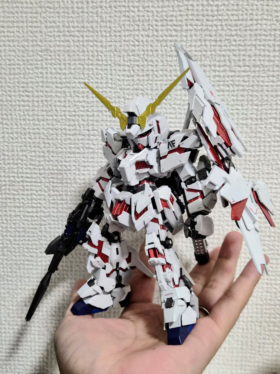 今作のパーツレシピ
頭　SD
肩　MG
上腕　MG
前腕　HG+RG
手　MG
胴体　HG+RG 
下腹部　HG+RG+MG 
大腿　HG
下腿　HG
足　RG
ビームマグナム　RG+MG
その他　RG
以上！！
素体はHGで、各部に肉付けしていった感じです。
もっと細かいことが聞きたい方はコメントにて🙇‍♂️