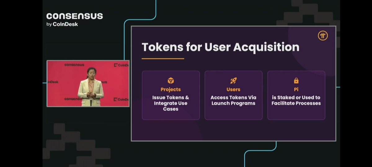 PiNetworkAL's tweet photo. #PiNetwork founder Fan Chengdiao's speech at Consensus 2026 completely revolutionized the industry's understanding of cryptocurrency value! 🎉

She clearly stated: We can no longer define value based on fluctuating trading charts. The exchange of real goods and services, and real-world applications, are the future of cryptocurrencies. And Pi has been on the right path from the very beginning!

From token design to ecosystem planning, every step Pi has taken has broken the industry bubble:

✅ The true value of the token: Pi tokens are not speculative chips, but tools for user acquisition, product innovation, and long-term ecosystem development. Real participation and usage endow the token with irreplaceable value.

✅ Pi Launchpad ecosystem platform: Designed specifically for real-world projects, requiring only functional, real products. Through liquidity pools and participation rewards, it creates a win-win situation for users, projects, and Pi.

✅ Users are the core of the ecosystem: Our millions of pioneers are not passive participants, but co-builders and value creators of the ecosystem. Every participation and every feedback drives the Pi ecosystem forward.

From 2019 to now, we have witnessed Pi's growth from consensus to ecosystem.  Her speech not only pointed the way for Pi but also set a new benchmark for the entire crypto industry—practice-driven, user-centric, and sustainable development.

We look forward to seeing more ecosystem applications implemented and to witnessing Pi redefine the future of cryptocurrency with real value, together with all the pioneers! 🚀