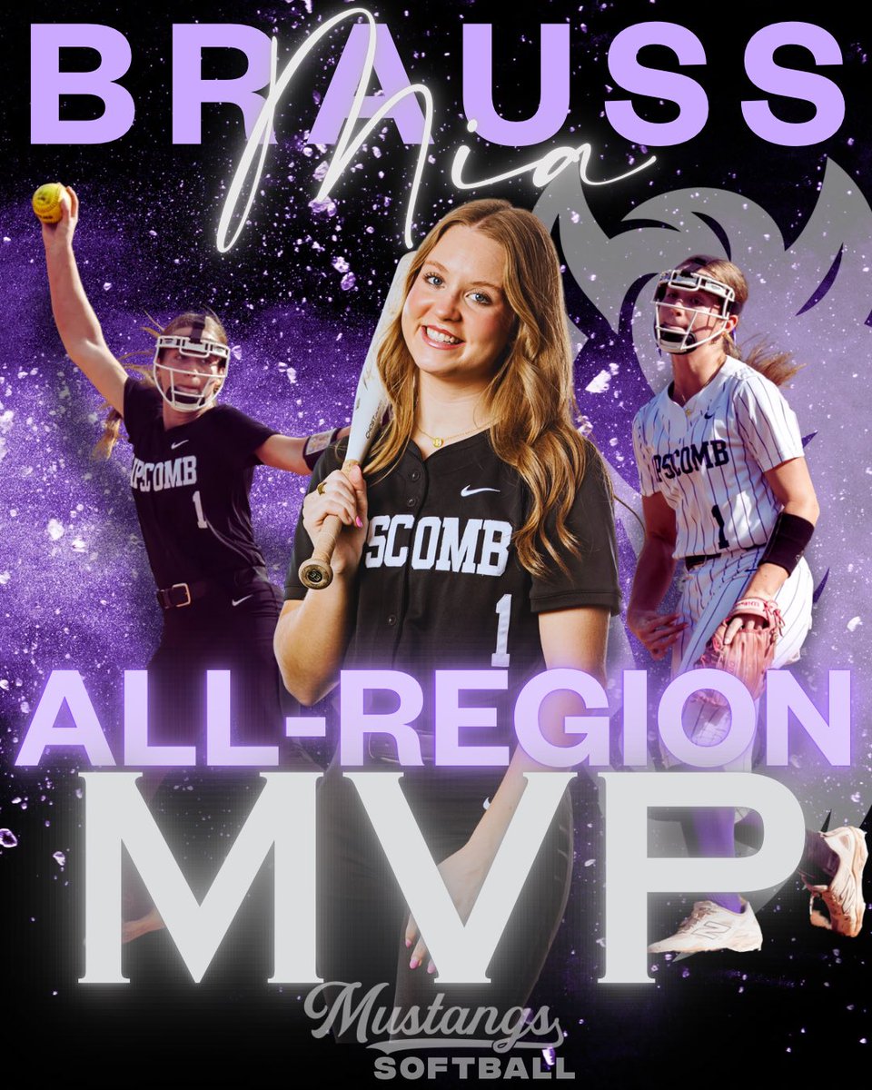 LAmustangSB's tweet photo. Congratulations 2026 All-Region Honorees!  👏🏼💜🥎 Well deserved‼️ @la_mustangs https://t.co/ob5PB7hZ5s
