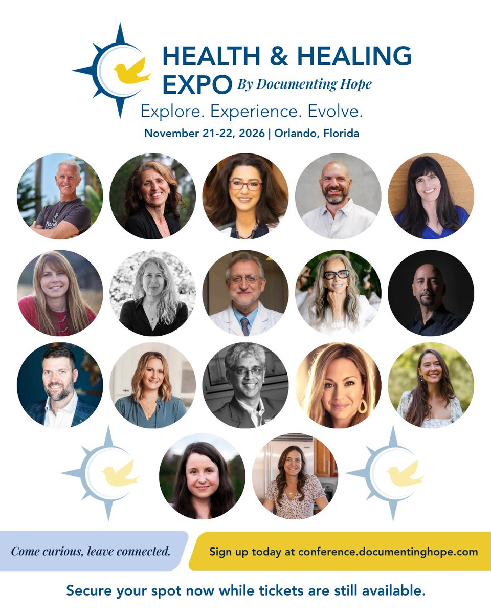 DocumentingHope's tweet photo. These are the voices you’ll hear from...

We’re intentional about who we are bringing to the Health & Healing Expo by Documenting Hope!

Every speaker is selected because they are doing meaningful work and helping people move forward in their healing journeys.

Our Expo will bring together some of the most respected professionals in holistic wellness to share their expertise on the latest research, trends, and innovations in integrative medicine. 

You’ll hear from speakers like:

Keynote Speaker Garry Lineham, Co-Founder of Human Garage — Healing Using Fascial Maneuvers 
Dr. Sabine Hazan — What's New in Microbiome Research 
Dr. Michelle Perro — Biological Sovereignty: The Why, the How, and the Long Game 
Dr. Tony Ebel — Nervous System Regulation and Childhood Conditions 
Dr. Shelese Pratt — Metabolism, Infections, and Chronic Disease (Metabolic Health) 
Dr. Sundeep Dugar — Healing and Repair Through Mitochondrial Biogenesis 
Barry Goldstein — The Healing Power of Sound and Music 
Dr. Catharine Arnston — The Healing Power of Algae 
Dr. Brandon Crawford — The Power of Photobiomodulation 
Dr. Theoharis Theoharides — The Skin-Gut-Brain Connection and How to Regulate It 
Julie Matthews — Therapeutic Diets for Autism, ADHD, PANS/PANDAS 
And so many more!  

These are experts working at the intersection of:

Brain health
Nutrition and metabolism
The microbiome
Nervous system regulation
Cellular repair and energy

You’ll also hear directly from experts in our:
Picky Eating and Feeding Challenges Panel
Success Stories Panel

Real people. Real experiences. Real progress.

Will we see you there?

Orlando, FL
November 21–22

We have extended early bird pricing for the Health and Healing Expo through May 15.

Not because we planned to, but because we’ve heard from many of you who are still trying to make this work, and we want to make sure more families and practitioners can attend at the lowest price.

💛 Save your spot here: https://t.co/vaHLcYVk4E