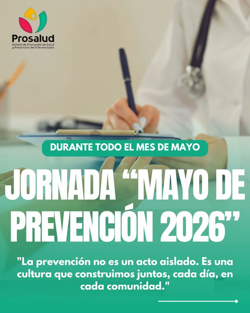 PROSALUDCPHEM's tweet photo. Llegó el mes de mayo y nosotros como cada año, empezamos a promover nuestra jornada...
#Prosalud.
@dgslastunas 
@DiazCanelB 
@gobiernotunas https://t.co/U5qIT8ofn5