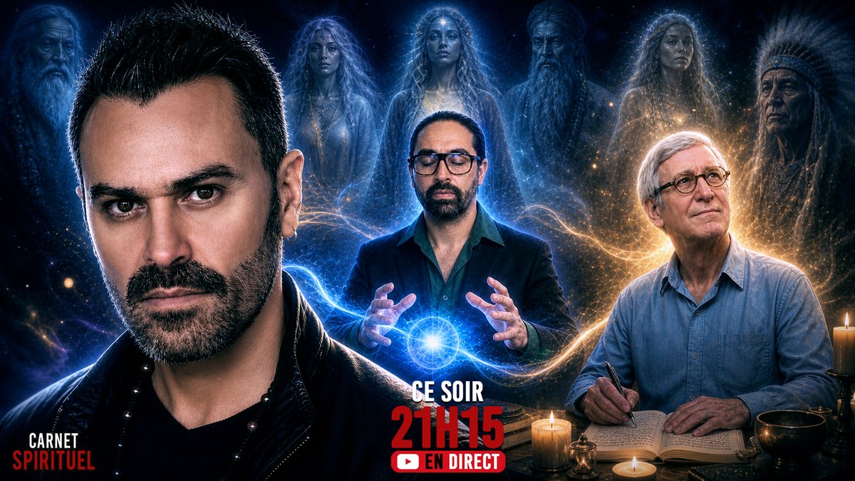 ParanormalesRP's tweet photo. 🎙️ Ce soir dans Carnet Spirituel En direct à 21h15 !
Les guides spirituels : comment entrer en contact avec eux ? Coïncidences troublantes, intuition, signes… et si quelque chose essayait de nous guider ? #GuidesSpirituels #Spiritualité #Intuition https://t.co/mLr9m5WLrY