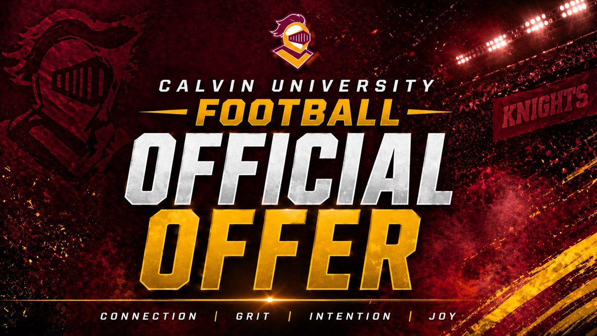 GarrettRus55's tweet photo. After a great conversation with @CoachJBurgess1, I’m blessed to receive an offer from Calvin University football (@CalvinKnightsFB). Thank you Coach Burgess for coming up today and for the opportunity! @TCSFFootball @MIexposure @PrepRedzoneMI https://t.co/1vjLowEaOt