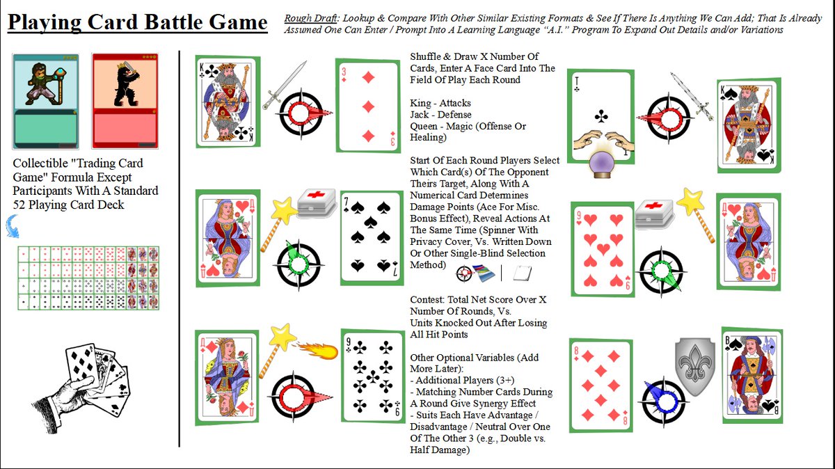Playing Card Battle Game