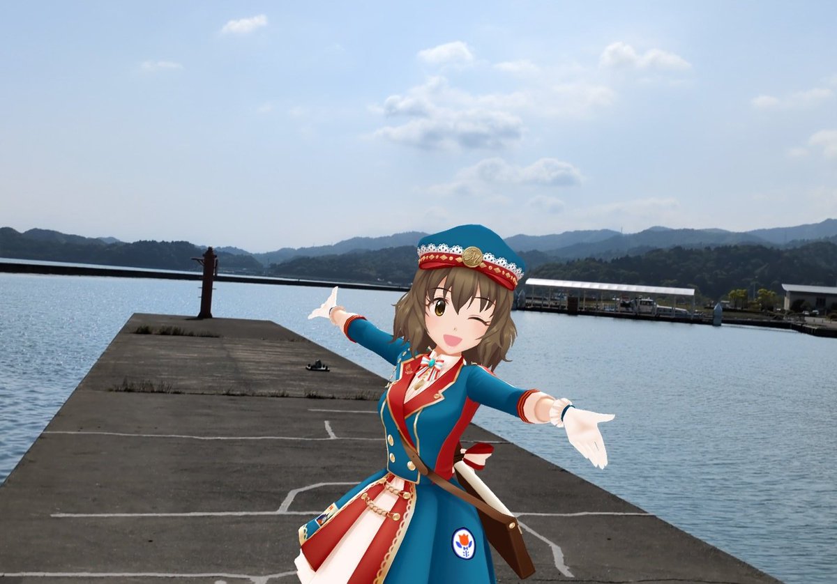 HbMonq's tweet photo. 福井県の道の駅で芽衣子さんと���ったお写真
#デレステAR
#デレスポAR
#並木芽衣子 https://t.co/M1iXsifRfY
