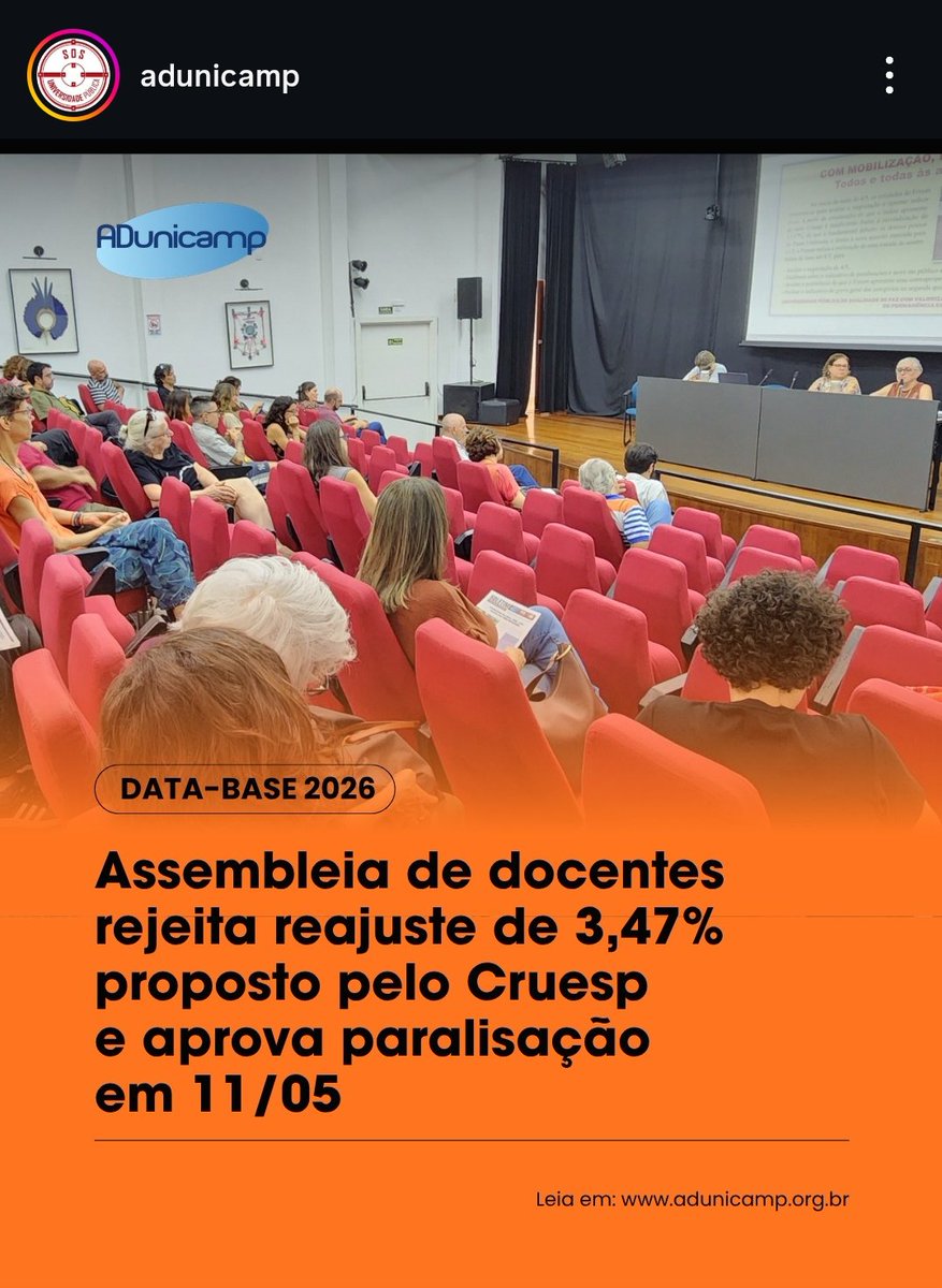 cal_unicamp's tweet photo. UNICAMP EM CLIMA DE GREVEEEE!!  Os docentes vão paralisar no dia 11 de maio (próxima segunda!) https://t.co/wwHOp1PPHI