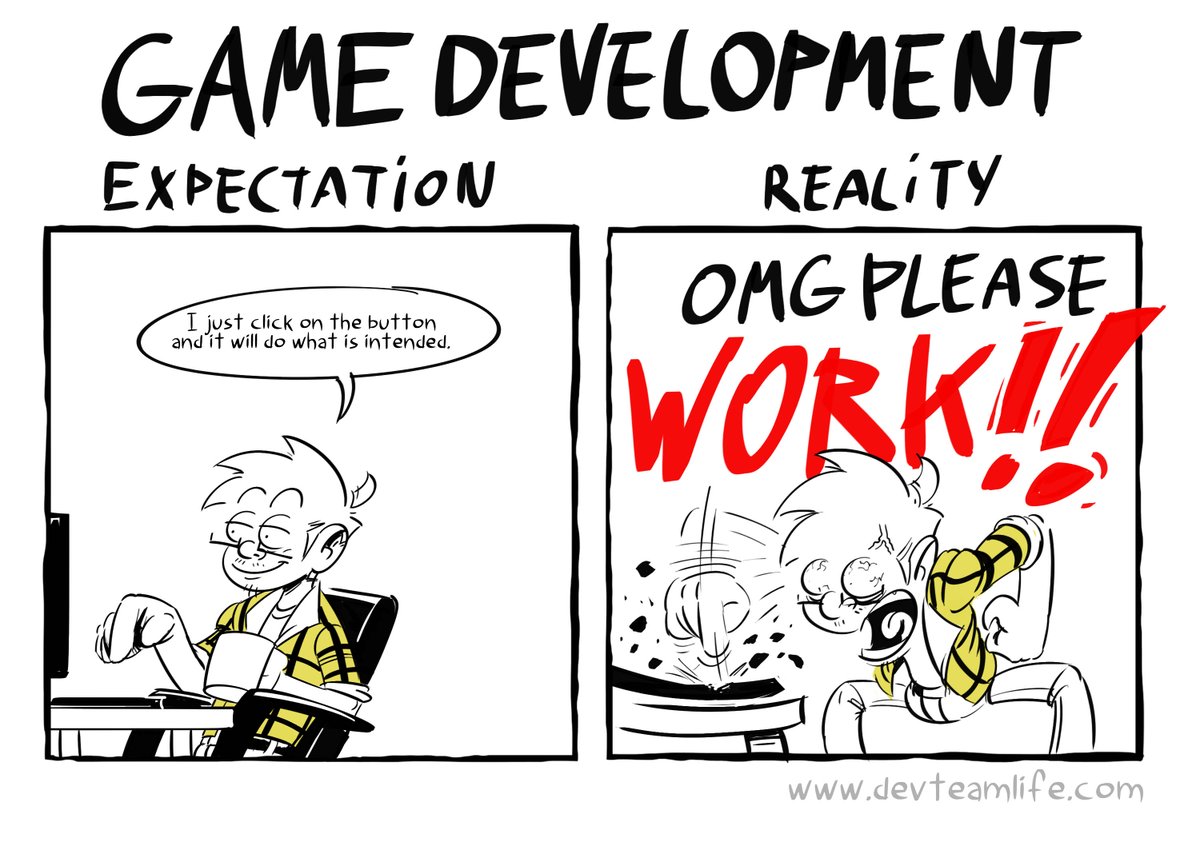 DevteamL's tweet photo. MAIS PUTAIN DE MERDE PLEASE DO SOMETHING

#gamedev https://t.co/L2fcNrS27v