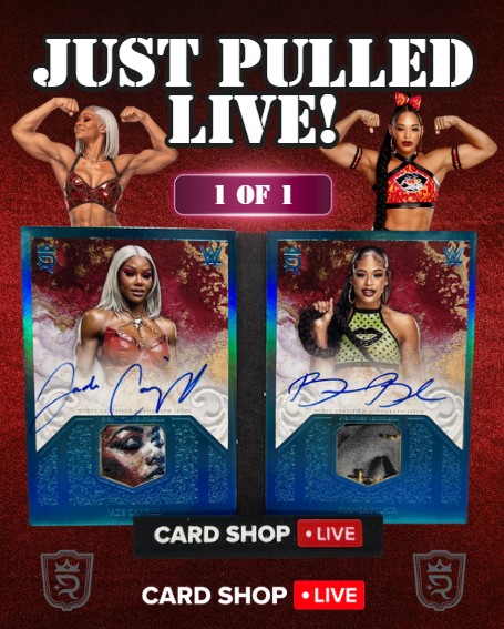 cardshoplive's tweet photo. JUST PULLED: We hit Bianca Belair and Jade Cargill 1 of 1 Booklet! ๐ฃ
Just Pulled by Brando over on @Whatnot at cardshoplive_breaks!
#sportscards #wwe #wwecards #wweroyalty #toppsroyalty https://t.co/kbxIIXjru7