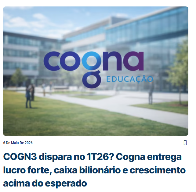 JoaoPauloRClara's tweet photo. Será que COGN3 está entrando em um novo ciclo de valorização?
No link dos comentários eu explico os números que surpreenderam o mercado e o que pode acontecer com a ação daqui para frente 👇
#COGN3 #Cogna #BolsaDeValores #MercadoFinanceiro #Investimentos #Ações #B3 #Resultados https://t.co/7UkXnjraxV