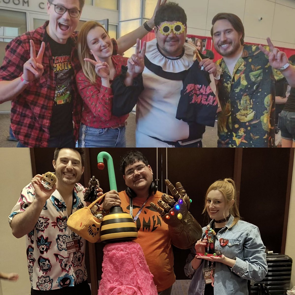 JamesRoll1's tweet photo. Happy birthday @deadmeatjames one of my favorite horror creators out there and one of the most genuine people out there. Hope you have an amazing birthday and can't wait to see you and @carebecc at Spawn of Scarefest https://t.co/Zg2c7655CF