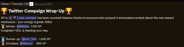 maivan120's tweet photo. 🎟️A strange thing! @Tramplin_io 
💸Stake sol receive daily rewards with very high profit margins compared to traditional ones.
💸Cooperation event to receive rewards.
💸Play games to receive rewards at the end of the month.
💸And yesterday my friend received an award from Tramplin for writing weekly content.
I have never seen anything as strange as this.
Have you joined yet? I've already joined.

https://t.co/X46gmYJOU9