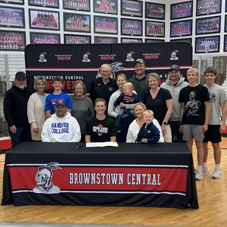 BravesBCHS's tweet photo. Congratulations to Lane Pendleton on signing to continue his academic and athletic career at Hanover University. https://t.co/hAU0lyZlPr