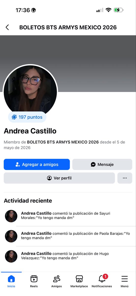 m_ru_ls's tweet photo. ARMYGASSSS 🗣🗣

Ayudenme a tirarle las cuentas a esta estafadora. Porfa no caigan!!! 

 ⚠️ boleto bts ⚠️ reporte de revendedor ⚠️ 
Ayuda con RT 🙏🏼 #boletobts #BTS https://t.co/tScKG3lf3E