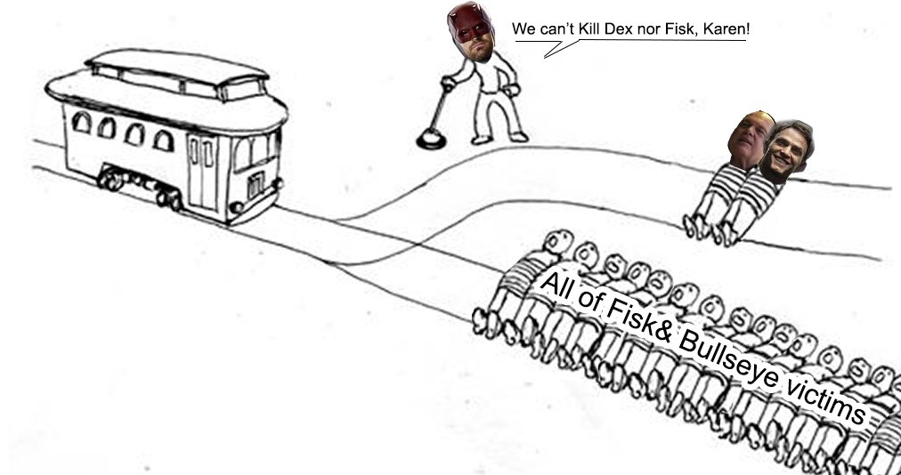 Whole Daredevil Born again season 2 in a nutshell.