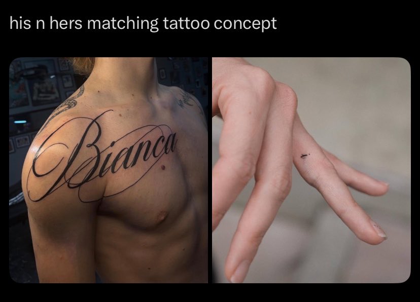 // couples tattoos a very silly seungchan au