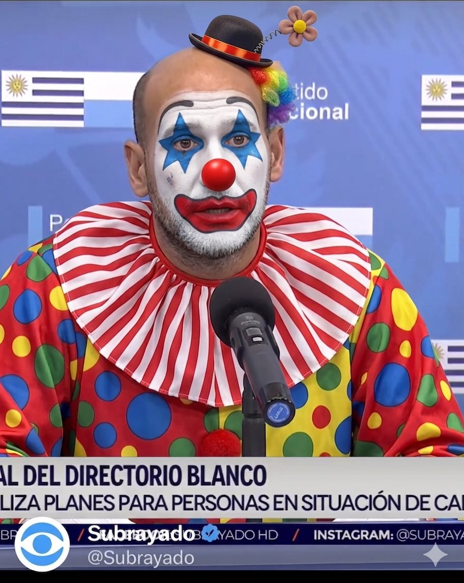 <a href="/Subrayado/">Subrayado</a> El mismo payaso 
que dirigió el Mides 
y multiplicó la gente en calle
Ahora presenta un plan 
para la gente en calle!

Es un chiste de mal gusto