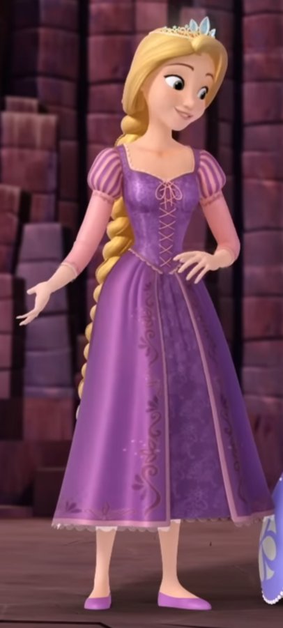 i love seeing people wonder about the long hair and shoes when she also had them the first time she appeared in the show