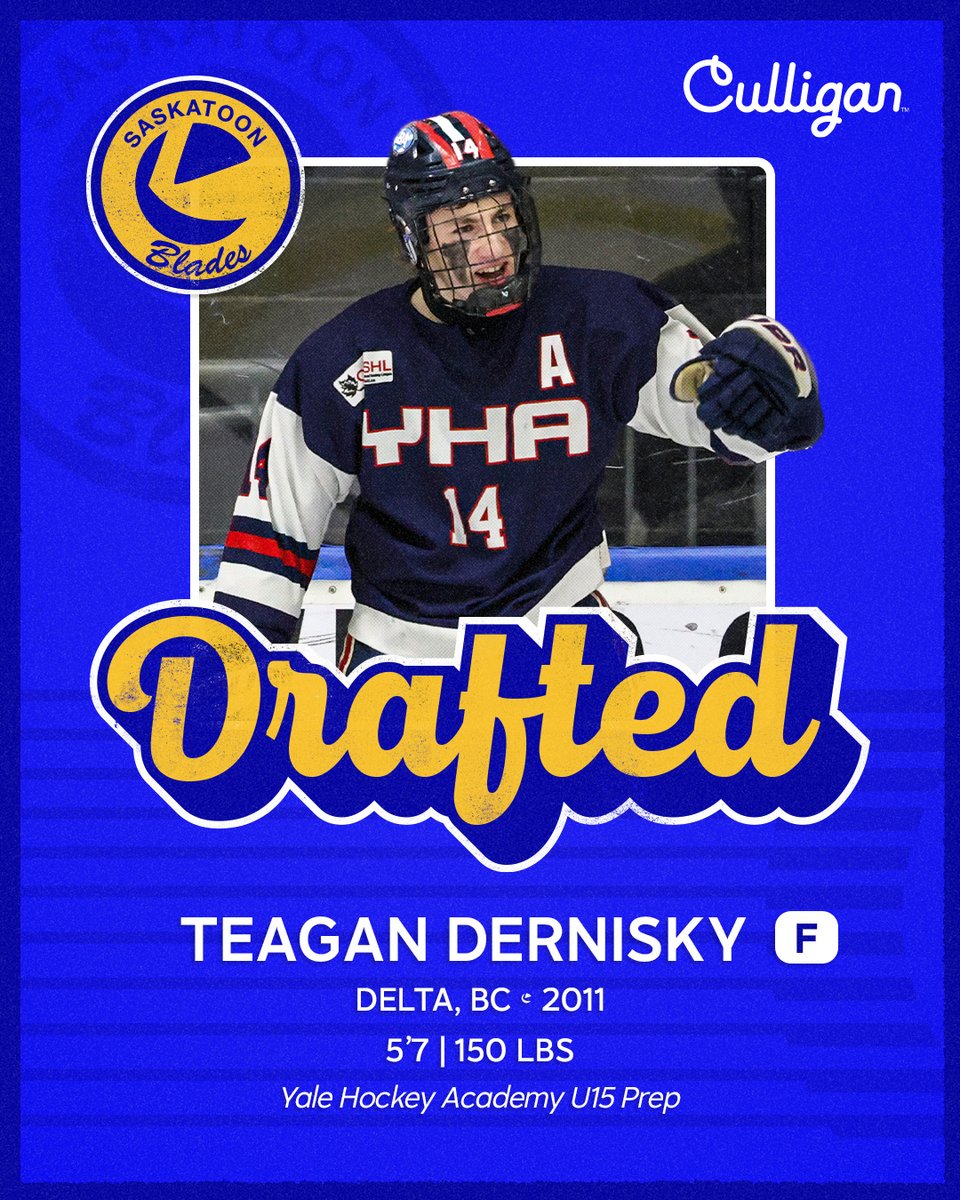 BladesHockey's tweet photo. With the 15th overall pick, we're THRILLED to select the leading scorer of the CSSHL U15 league, Teagan Dernisky! https://t.co/QuccA8RonQ