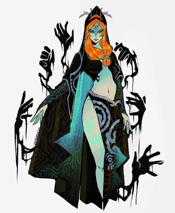 Fan art | The Legend of Zelda: Twilight Princess - Midna Artist: