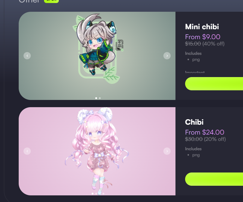 _Xiozen_'s tweet photo. It's May, Mother's Month!

To celebrate, I'm offering two commission options with discounts of 20% and 40%. Space is limited, so hurry!

If you're interested in any other commission options, just ask!

https://t.co/DHO0R6D2Fg

#commisson #chibi #open #animeart #vtuber https://t.co/nv3Y8uZkPz
