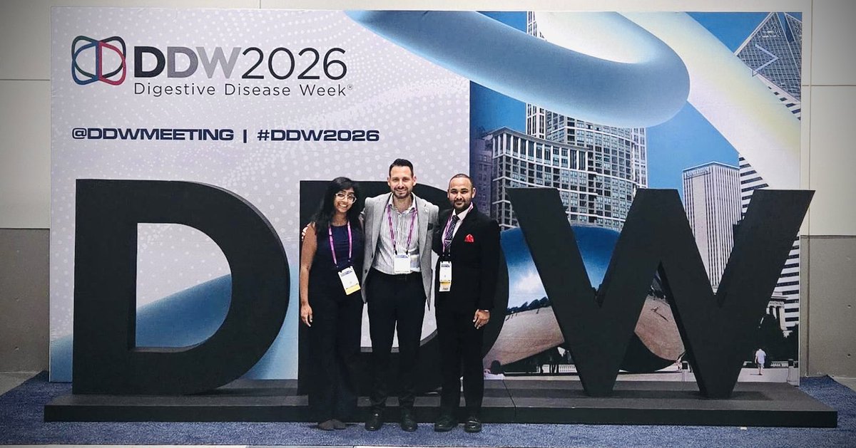 AhmedAl20674623's tweet photo. Proud of the incredible academic success of Rutgers GI at #DDW2026 with numerous accepted abstracts, posters, a Poster of Distinction, and 3 oral presentations highlighting impactful national research in IBD, MASLD, advanced endoscopy, and healthcare disparities.

Special congratulations to our fellows, faculty, and research teams — the national recognition of Rutgers GI continues to grow! #Gastroenterology #Research #Rutgers #DDW