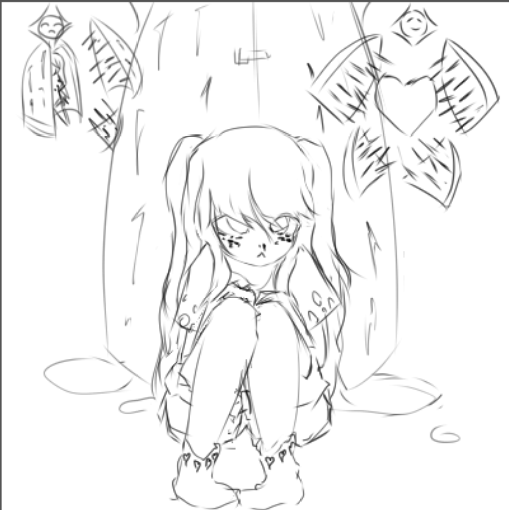 augore_zofi's tweet photo. i dont usually post sketches so i thought it maybe c00l 2 `w´

WIP WIP quite a bit of things to fix 
but a have a peek nwn https://t.co/5LSYyz0XzD