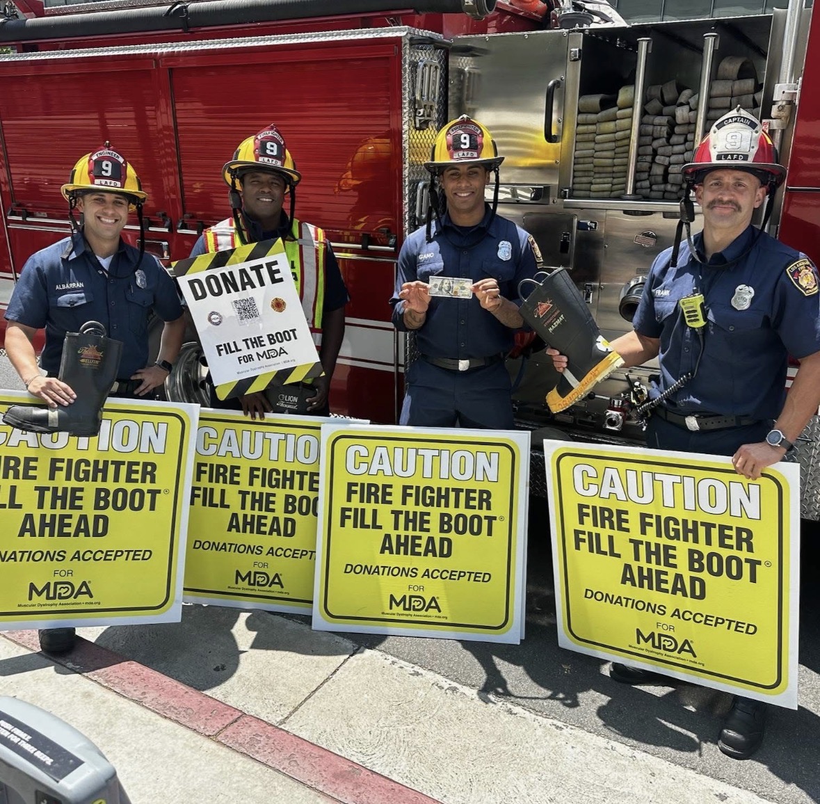 LAFDtalk's tweet photo. The boots have changed. The mission hasn't.
LAFD hits the intersections May 19–21 for the annual MDA Fill the Boot campaign, a tradition since 1954 that has raised more than $750 million for muscular dystrophy research.
#LAFD #MDS @LAFDvalley @LAFDcentral @LAFDwest @LAFDsouth https://t.co/nxtphmWXDy