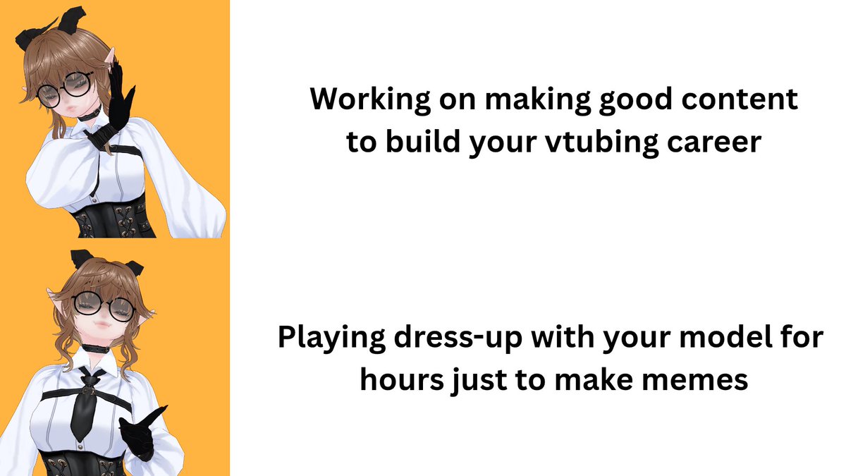 WitchmoVT's tweet photo. If you can't make memes with your vtuber models, what's the point? https://t.co/Eu6ylWxhLV