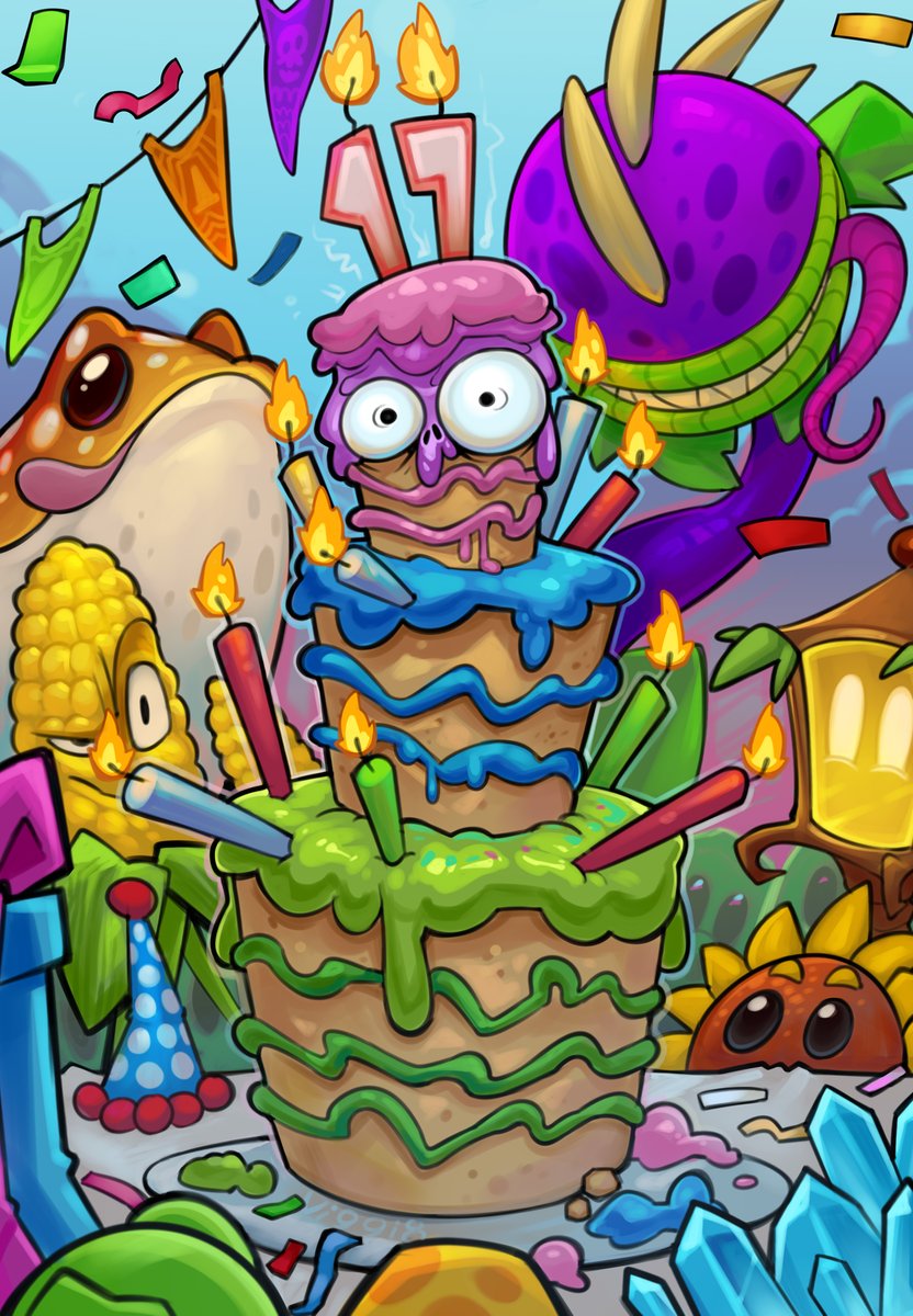 maybe I'm late, but happy birthday pvz!  
 #pvz