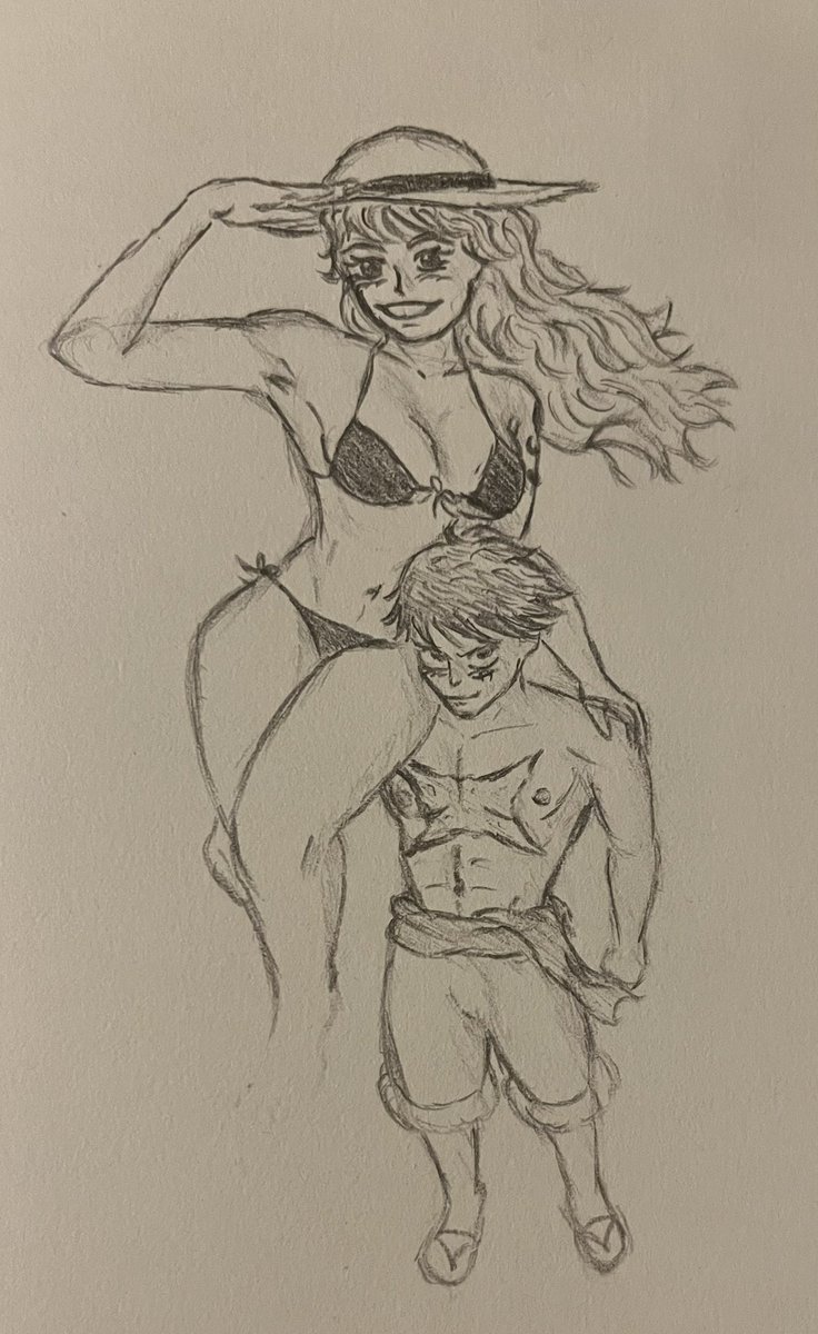burlesquerack's tweet photo. #lunami #nami #luffy #onepiece https://t.co/k8dDkfaKbT