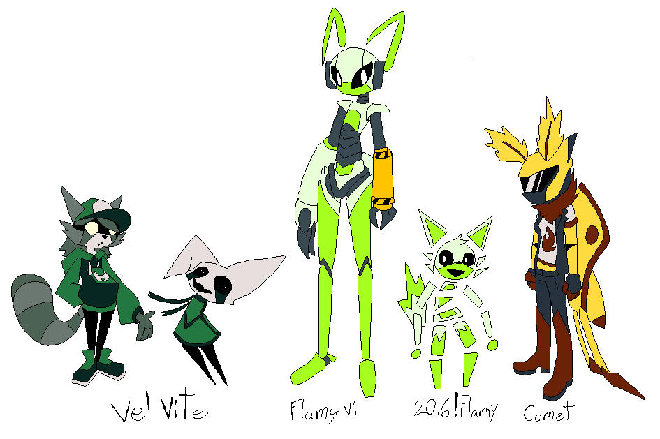 Two character design remakes, and two entirely new characters (in order ...