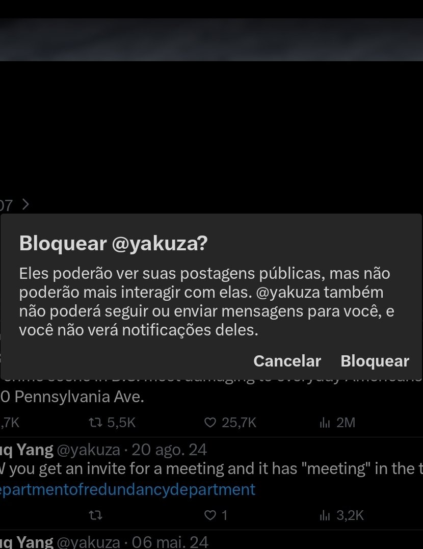 N entendi nada sobre oq tá rolando ent decidi da block na yakuza