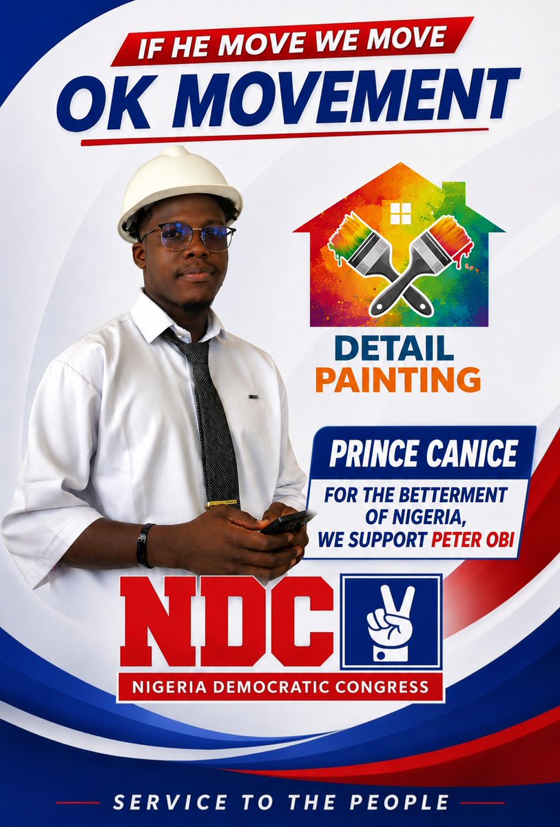 Princecanice1's tweet photo. For the betterment of Nigeria we support Peter Obi 💙🤍❤️
#NDC https://t.co/EQRPJAHHf3