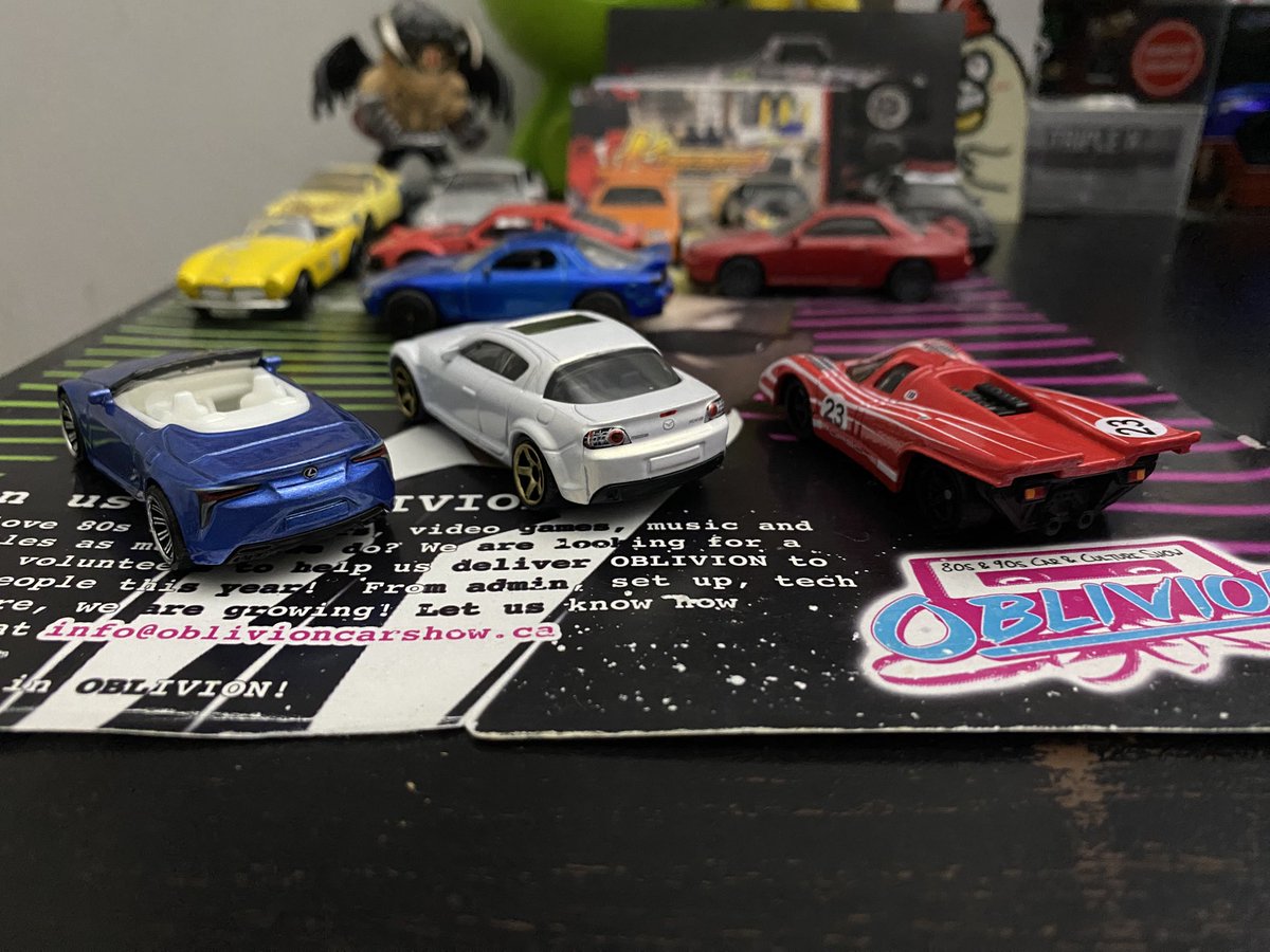 SamuraiWesley's tweet photo. Here are my Matchbox and Hot Wheels Circuit Legends, 21 Lexus LC500, 04 Mazda RX-8 (SE3P) and Porsche 917KH

#matchboxcars #hotwheelspremium #coupecars #sportscars #superracecars https://t.co/L5m7QajIEL