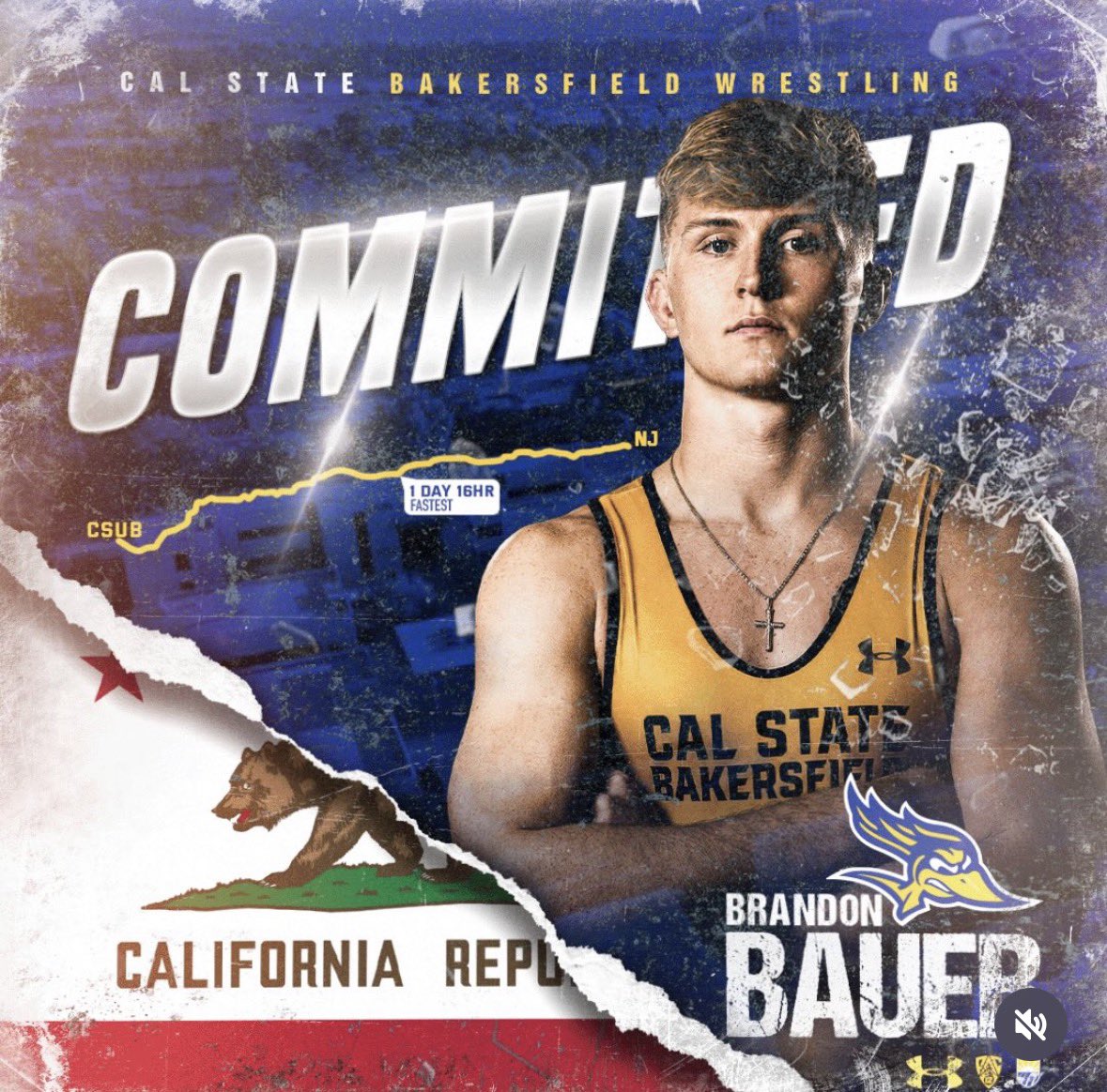 TheCollegeWrR's tweet photo. Brandon Bauer commits to @CSUBWrestling!

-Bauer spent last season at Campbell.

Announced on Instagram. https://t.co/So77g7q3eu