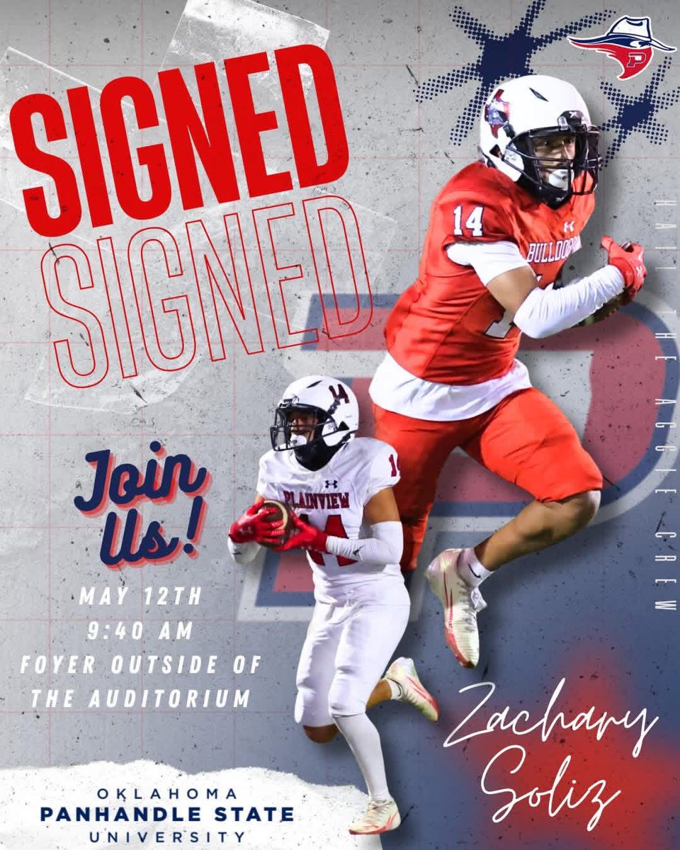 BulldogsTBW's tweet photo. Legggoooo! @ZacharySoliz_14 will sign his letter of intent at @OPSUFootball! Come join us! 

Shoutout to OPSU for the believing in the power of straight line recruiting. 

#SLR @THSCAcoaches https://t.co/lpxDr1sznu