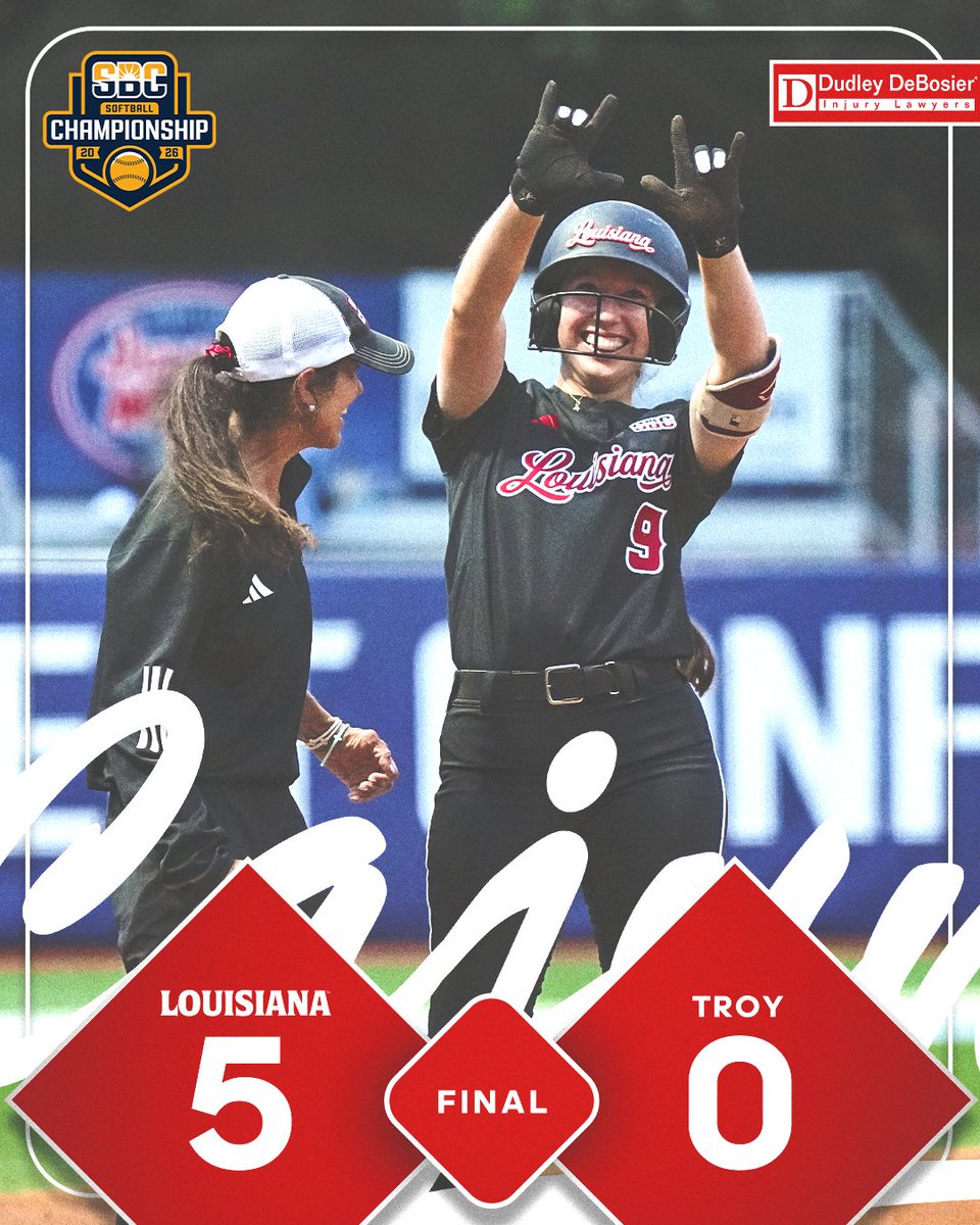 RaginCajunsSB's tweet photo. 📌 FINAL (vs. Troy)

We'll SBC you in the quarterfinals! 🤟

📊 https://t.co/wzOo2YPCEw

#GeauxCajuns | @DudleyDeBosier https://t.co/anLV75eLnq
