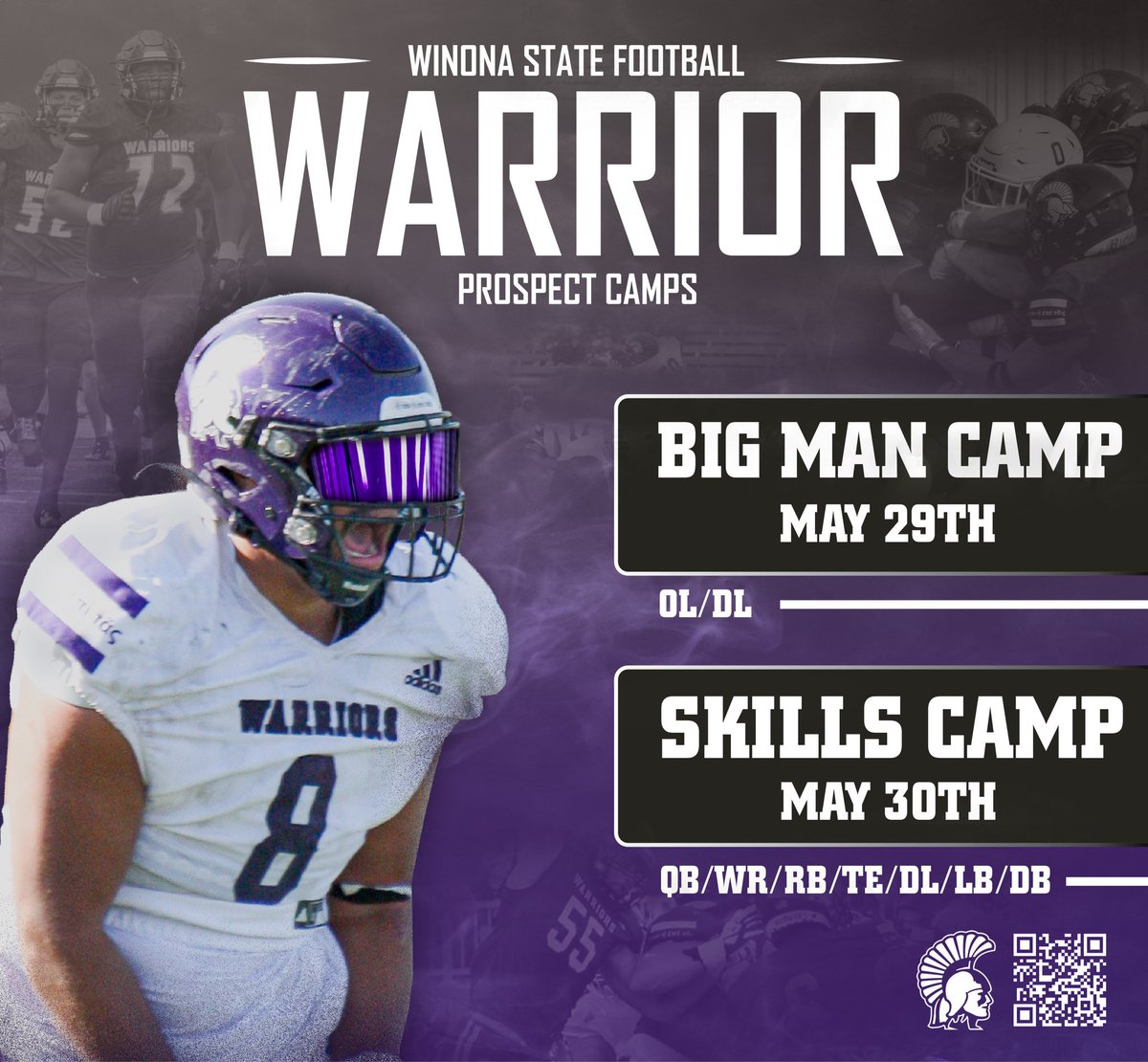 Laythan_Hurst's tweet photo. Thank you to Winona State University for the prospect camp invite! Looking forward to getting on campus and competing! @Coach_Tuley https://t.co/bfZxXmK3qJ