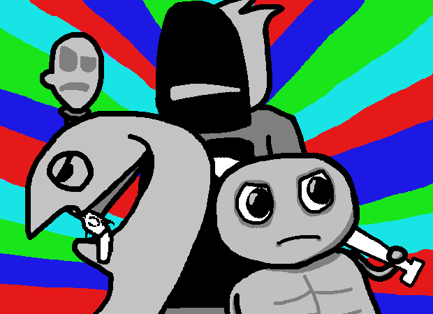 nabbylloyd's tweet photo. Gaster Followers: Pose as a team. Your boss just gave you new orders.
#deltarune #undertale https://t.co/ghxUUSJ2AZ