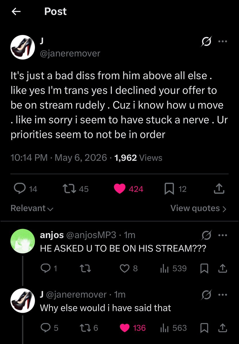 So dabos just butt hurt that Jane turned him down 😭😭