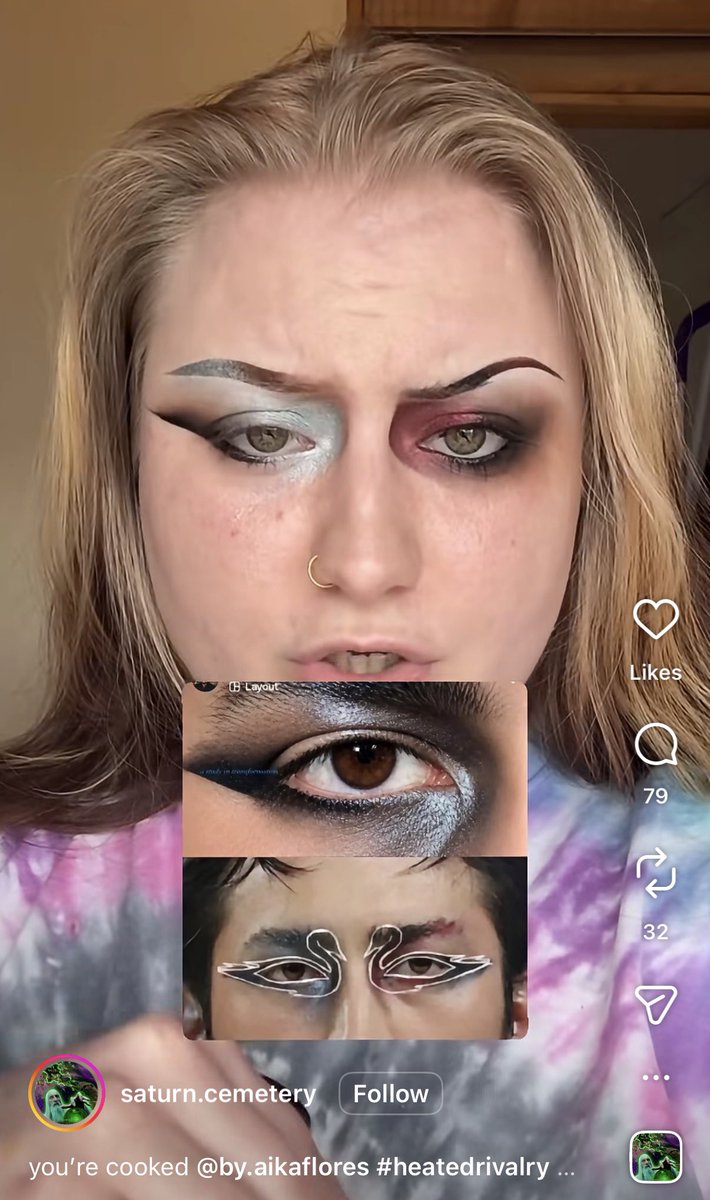 oh there’s this “makeup artist” on instagram making SO many NASTY aika hate videos abt his makeup and said “hire a real artist” and then recreated the look and it looks like SHIT im cryingjdkskv