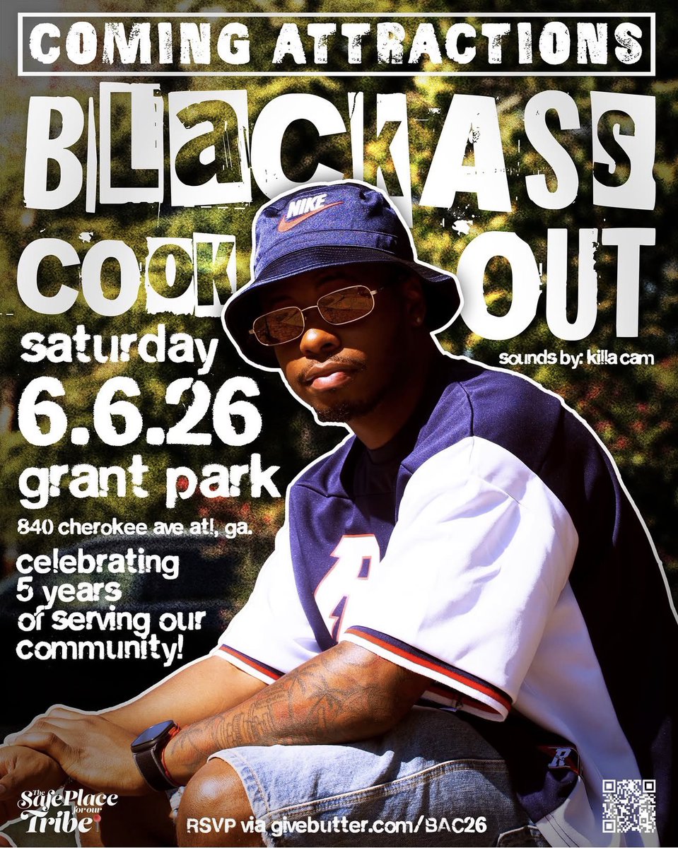 alexuspleasee's tweet photo. Guys, we’re hosting our 5th annual Black Ass Cookout in Atlanta,GA! Last year we had around 3k people attend our event. this year we’re projected to have a larger turnout. BUT we need our goal of $10k to be met before June! Man show up and show out for the community! 🔗’s in bio! https://t.co/D1U5sRaZcZ
