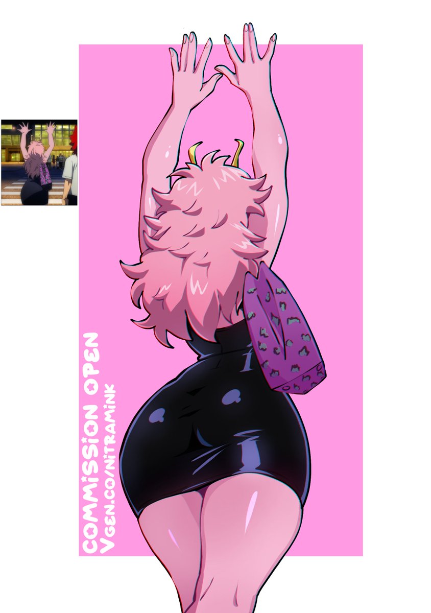 Nitramink's tweet photo. Mina Ashido! 💜 https://t.co/OkdHY8admy